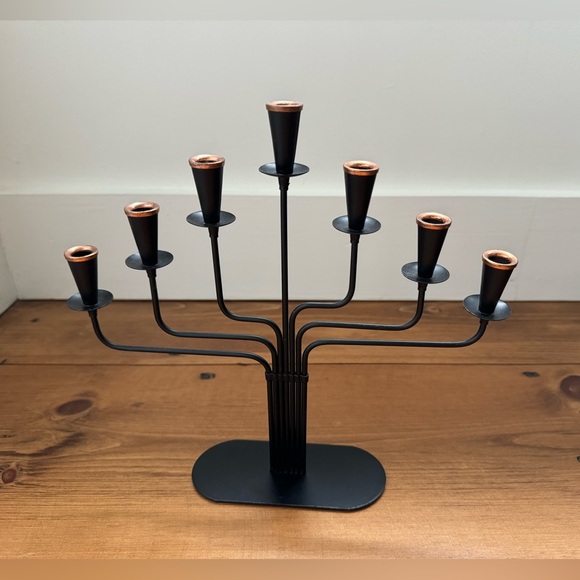 Gunnar Anderson Ystad Metall 1950’s Modernist 6-armed Candelabra - Picture 1 of 8
